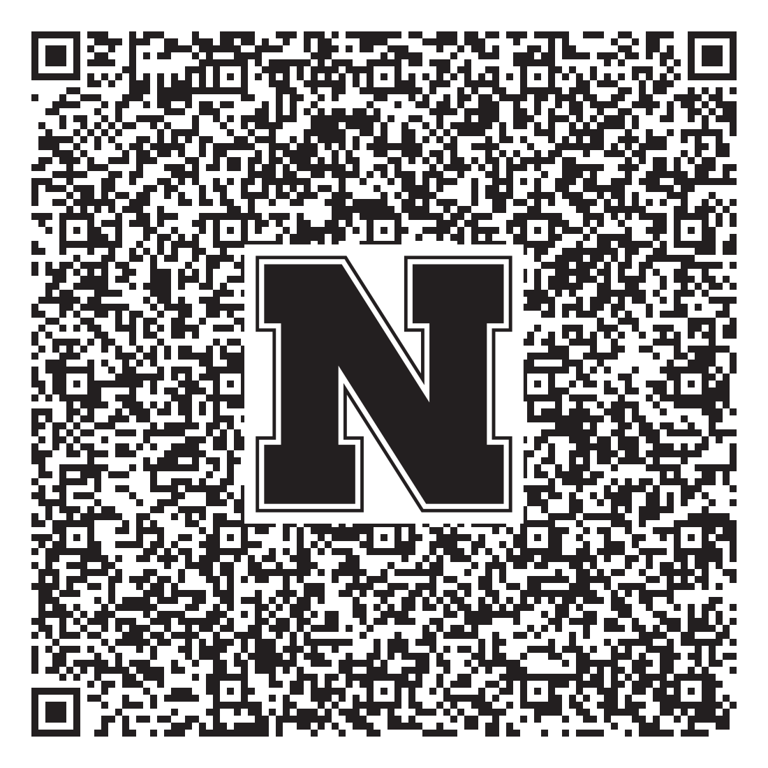QR code linking to Adina Hostler vcard