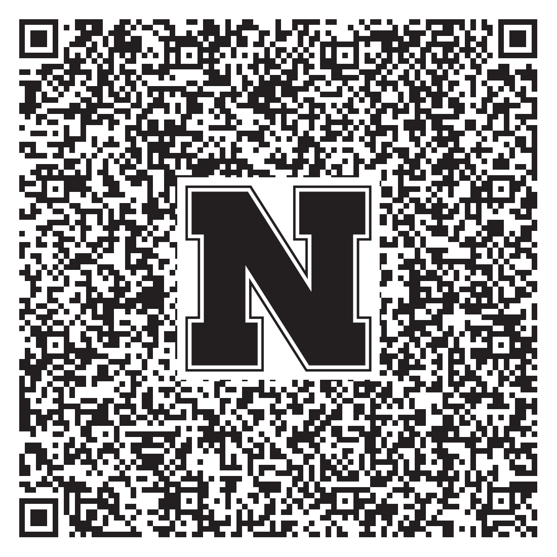 QR code linking to Caroline Huffington vcard