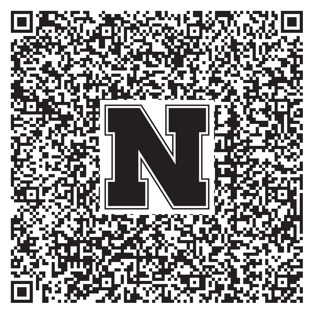 QR code linking to Herbie Husker vcard
