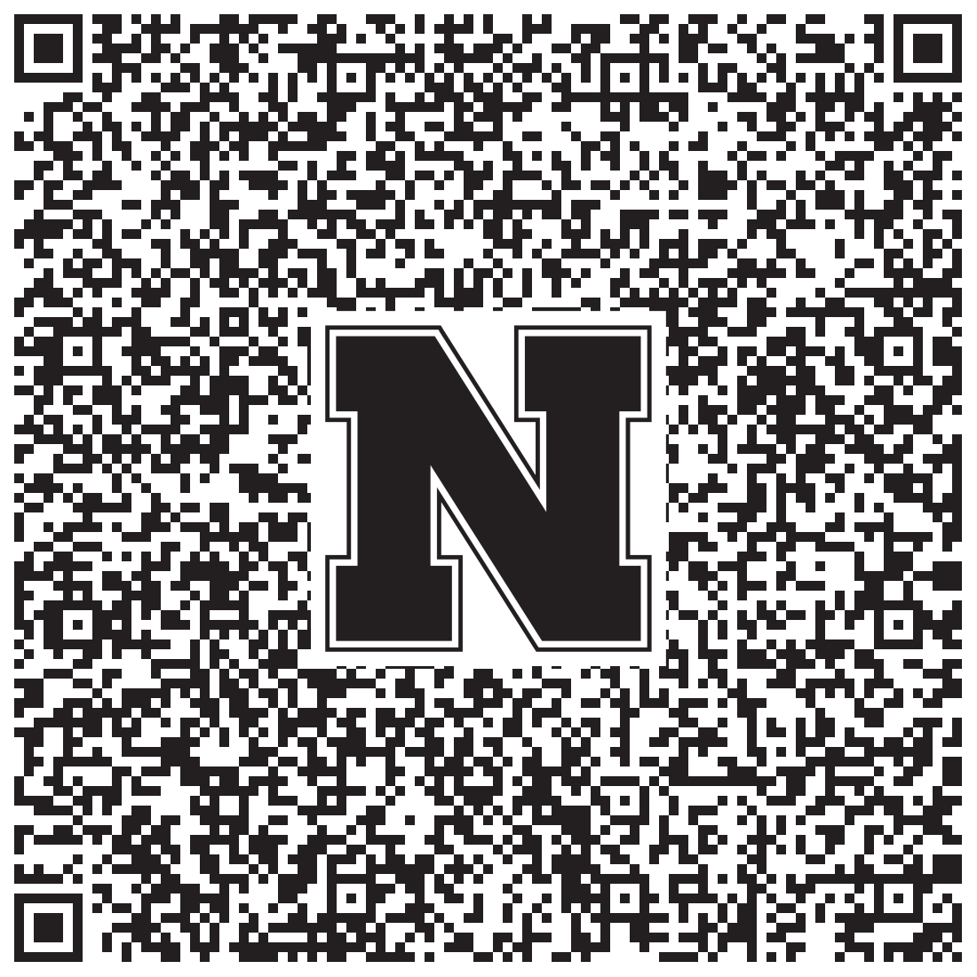 QR code linking to Hunter Varejcka vcard
