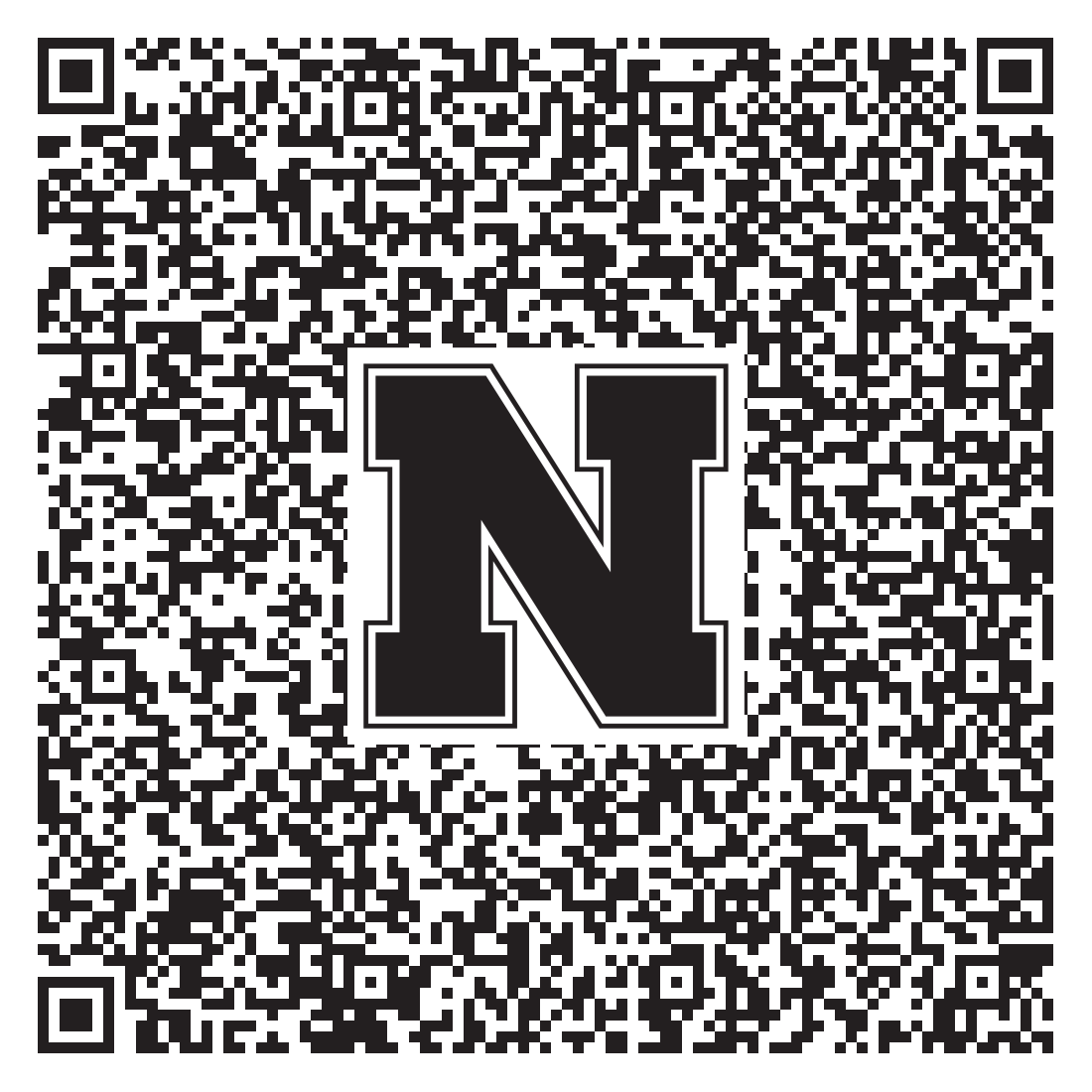 QR code linking to Mikil Foss vcard