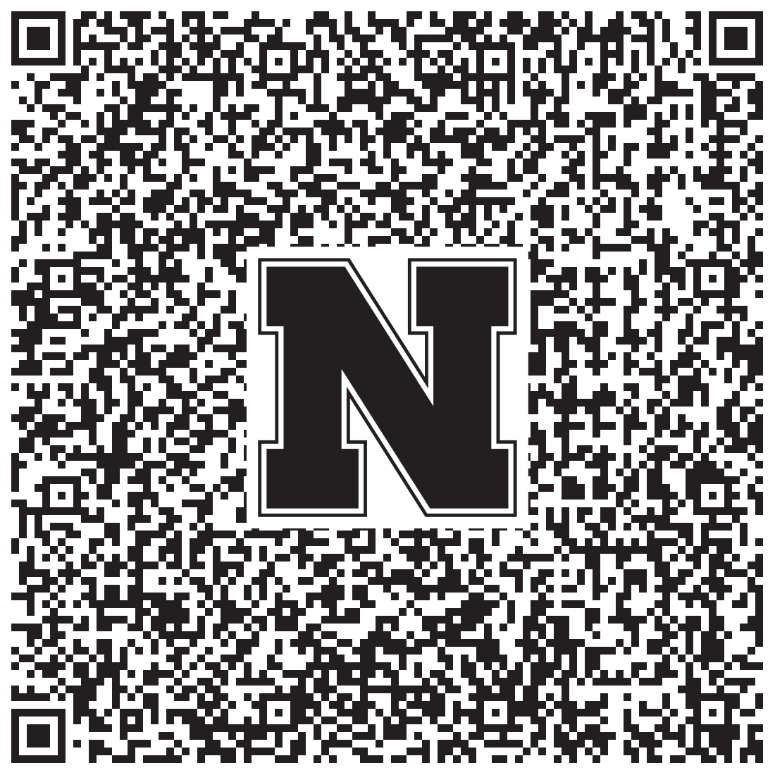 QR code linking to Nora Huscher vcard
